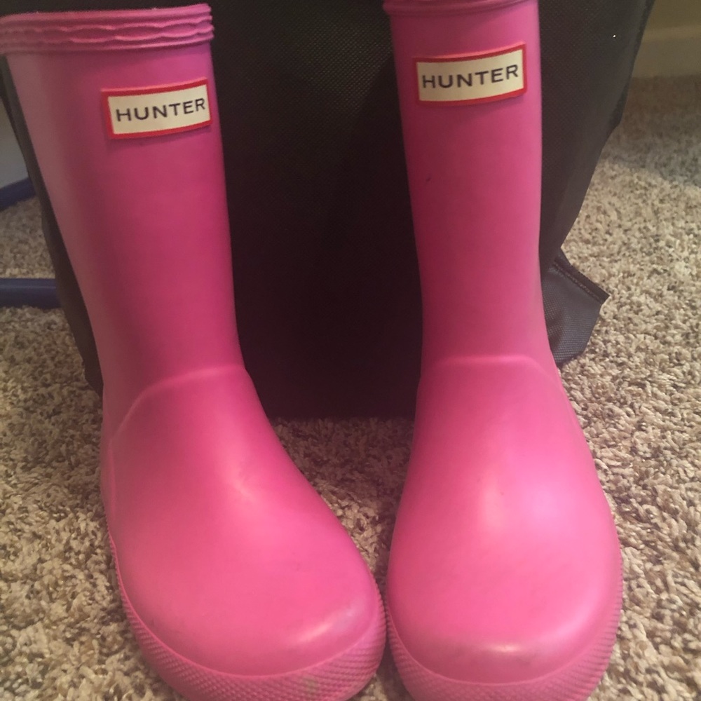 Girls Hunter boots . Good condition